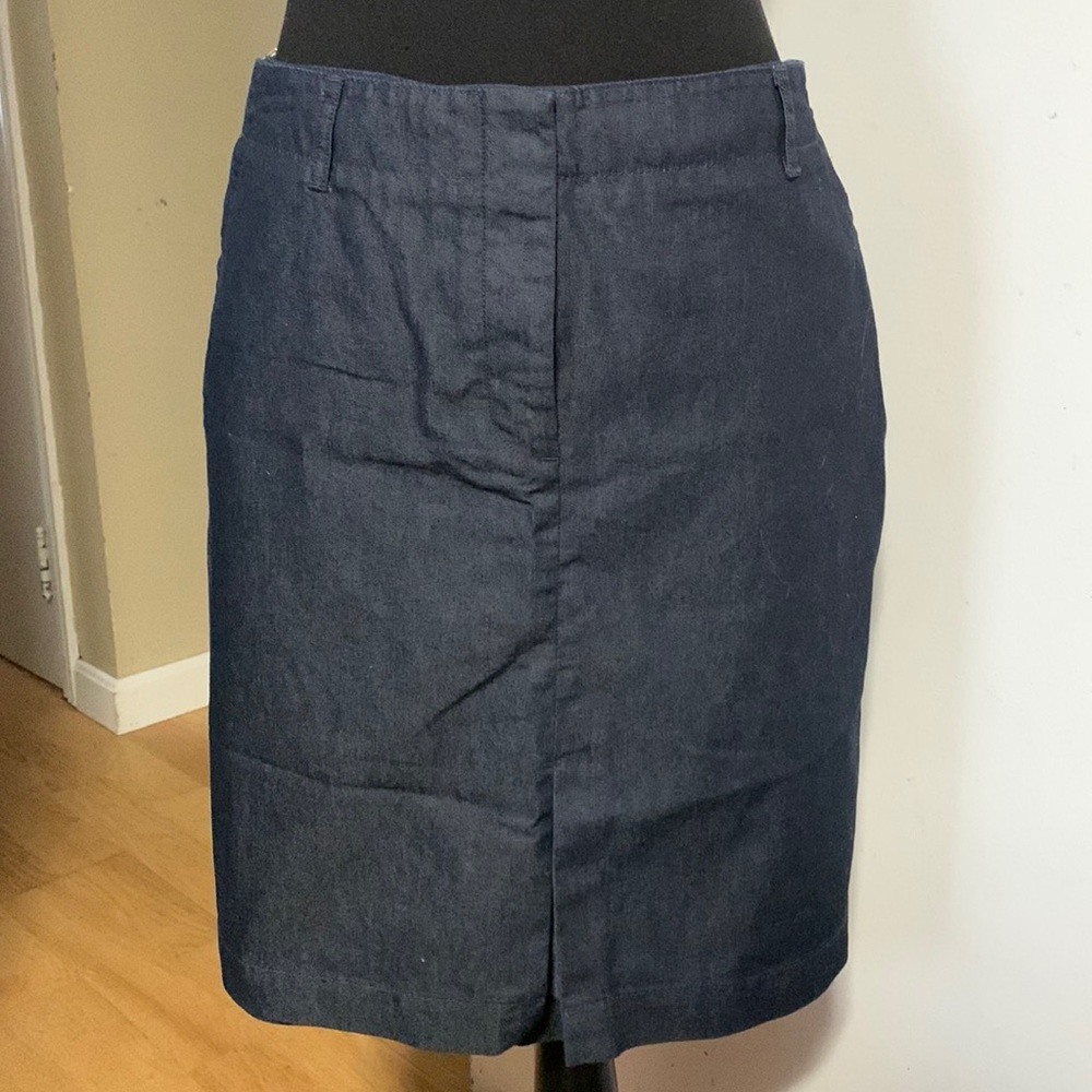 Kenneth Cole light denim skirt navy denim size 12